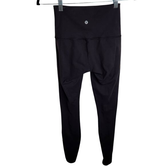 Lululemon Womens Size 4 Wunder Under Hi Rise Tech Mesh Tight‎ Black Luon Yoga - Picture 4 of 6